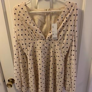 Urban Outfitters long sleeve polka dot dress.